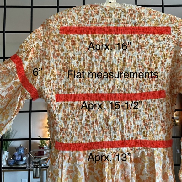 Free People | Intimately Free Kadence Duster | Robe | Beaded Smocked size Small - Picture 9 of 9